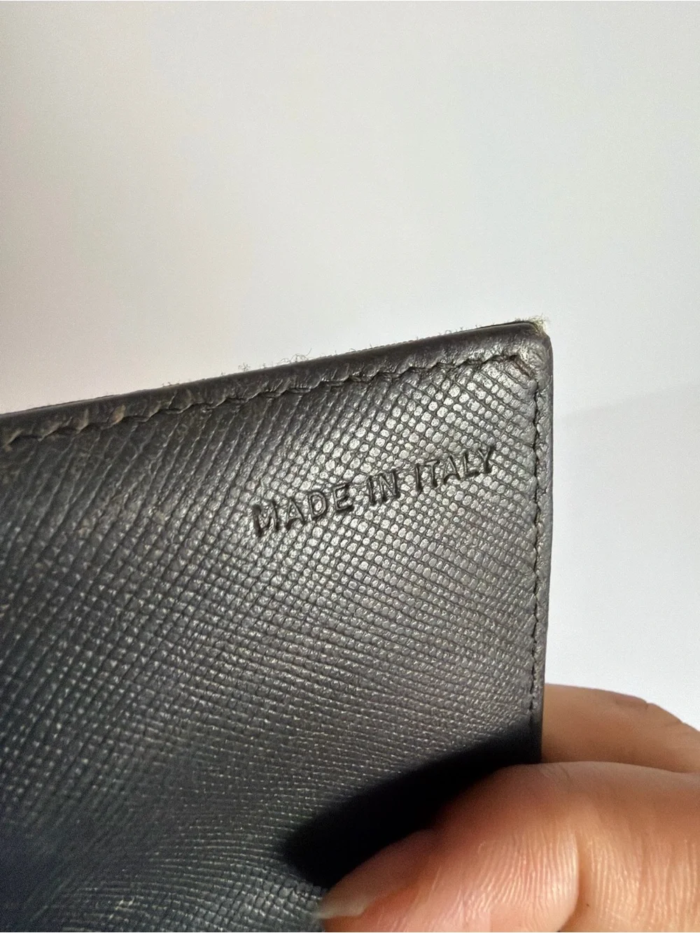 Prada Dark Green Nylon Flap Cardholder